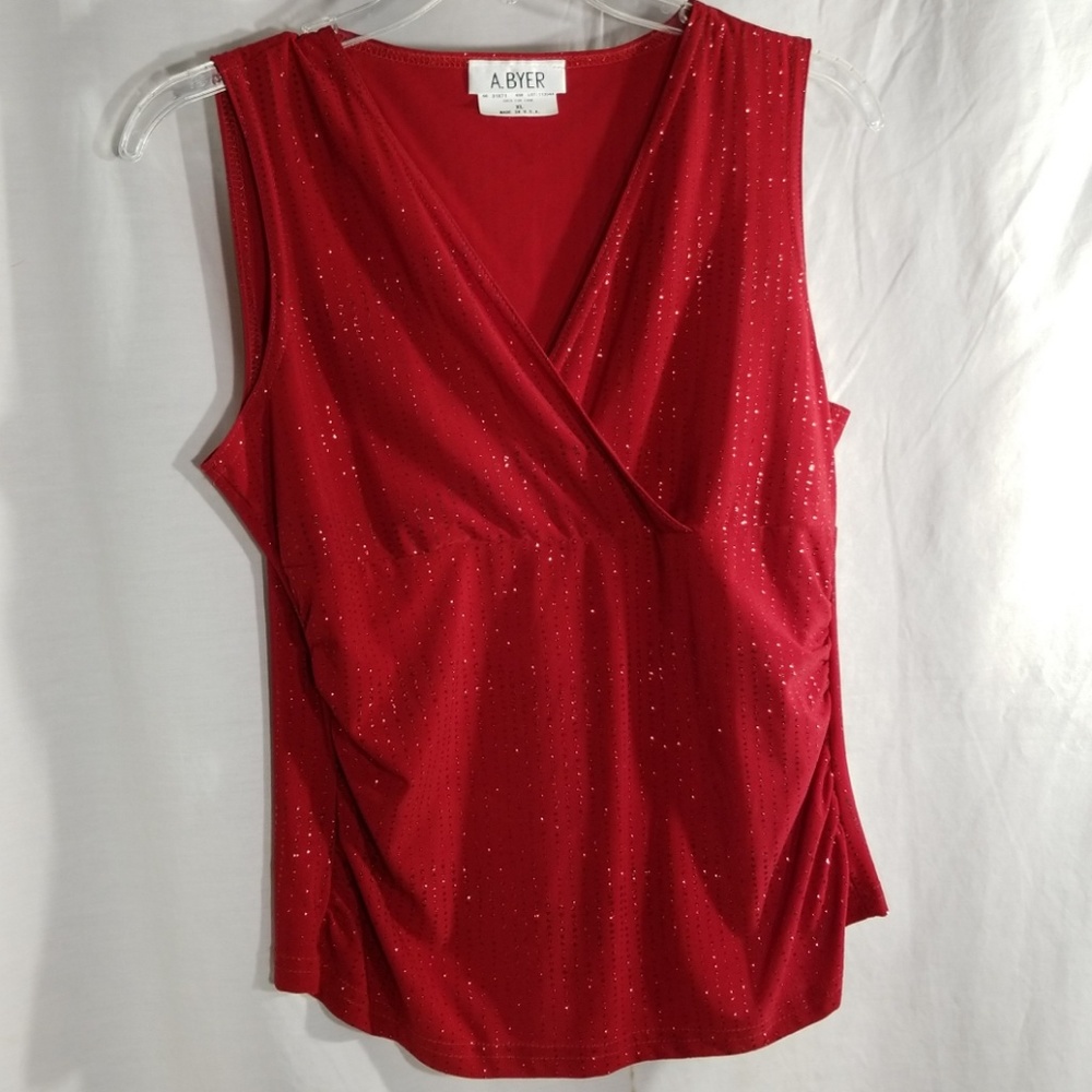 A.Byer XL red top with red sparkles